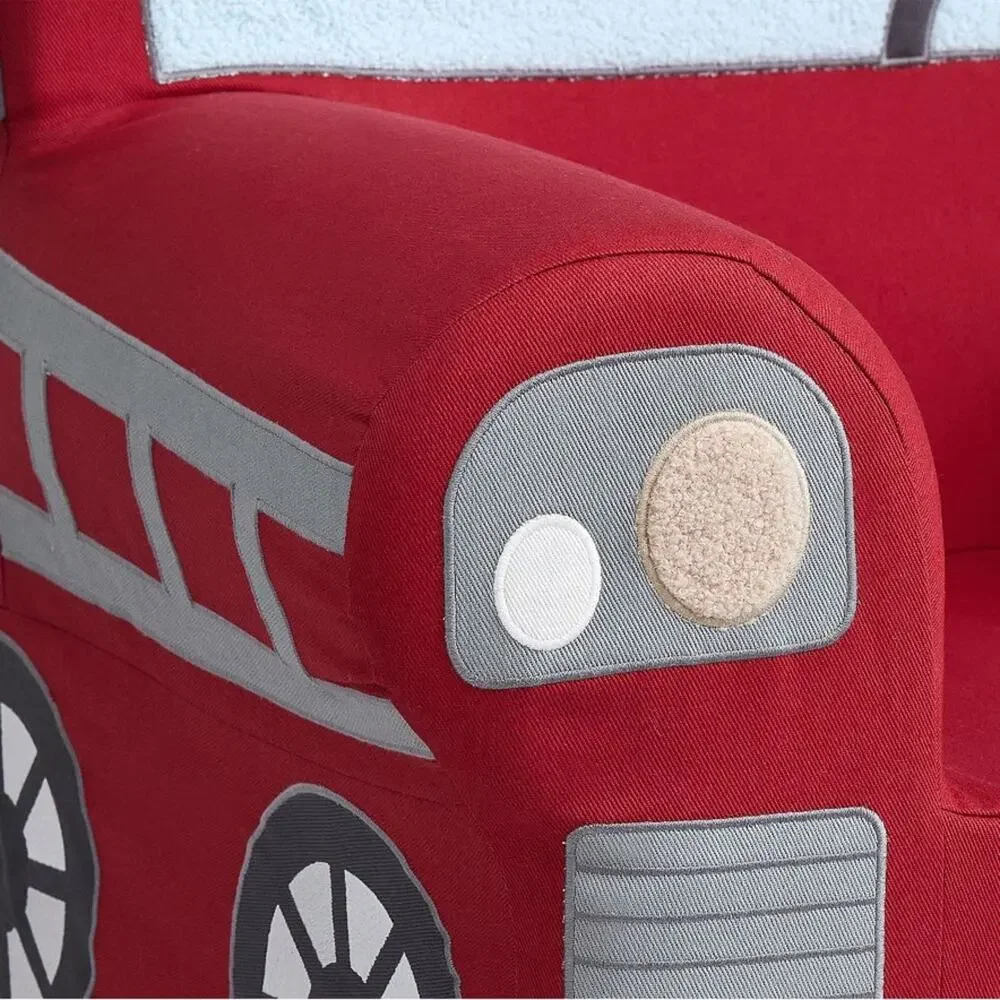 Pottery Barn Red Fire Truck Slipcover ONLY My First Anywhere Chair Fireman NEW